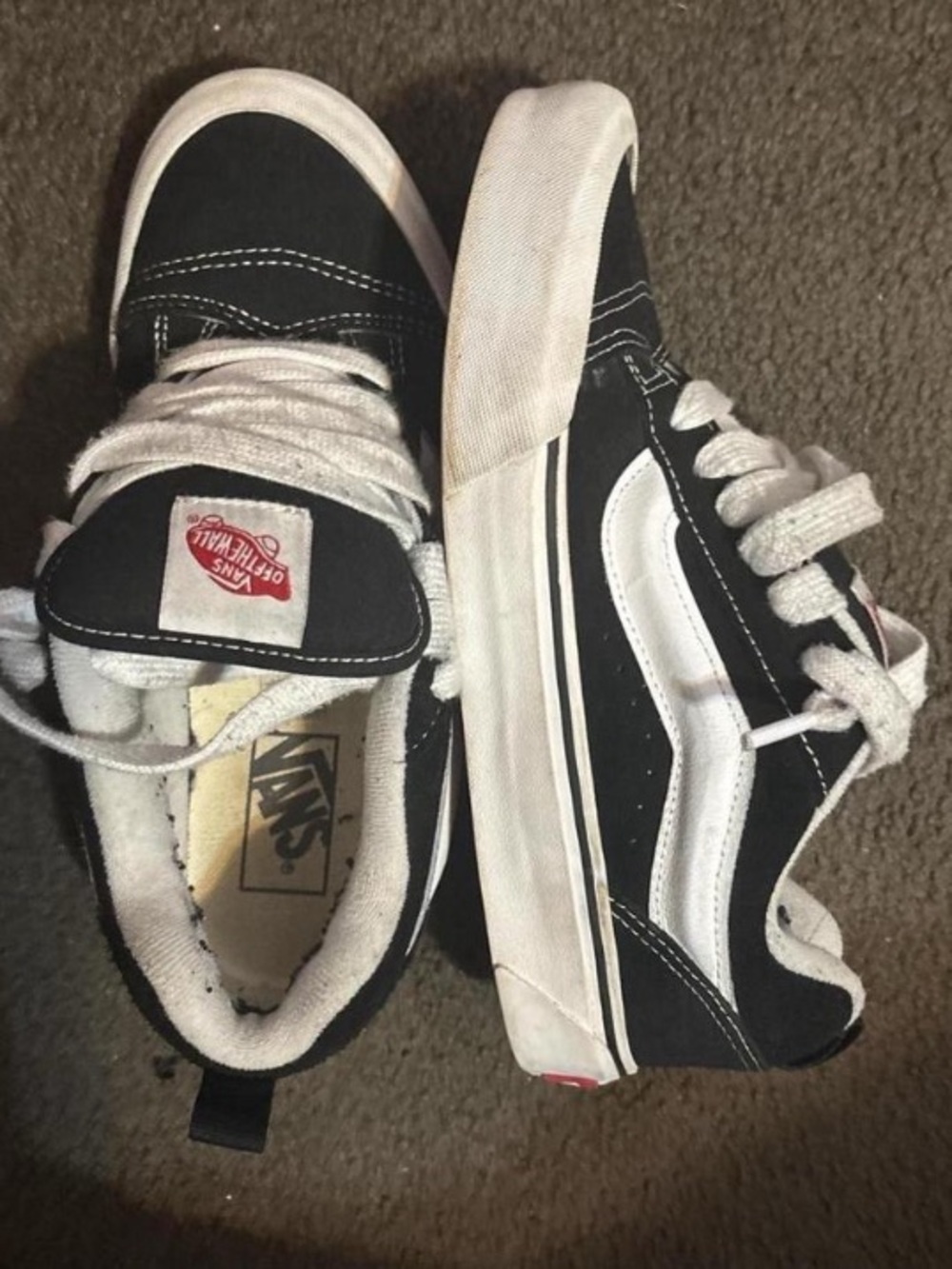 Vans Kids Black and White Old Skool Sneakers